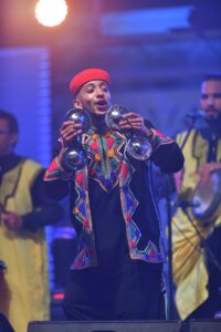 Performance de musique traditionnelle marocaine
