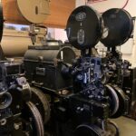 Projecteurs de cinéma d'époque