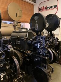 Projecteurs de cinéma d'époque