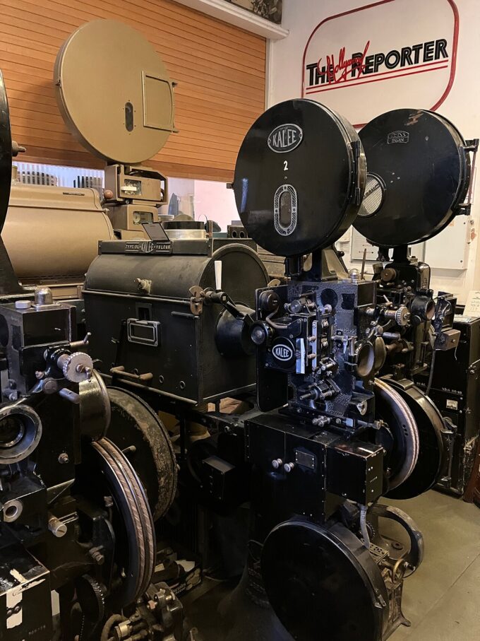 Projecteurs de cinéma d'époque